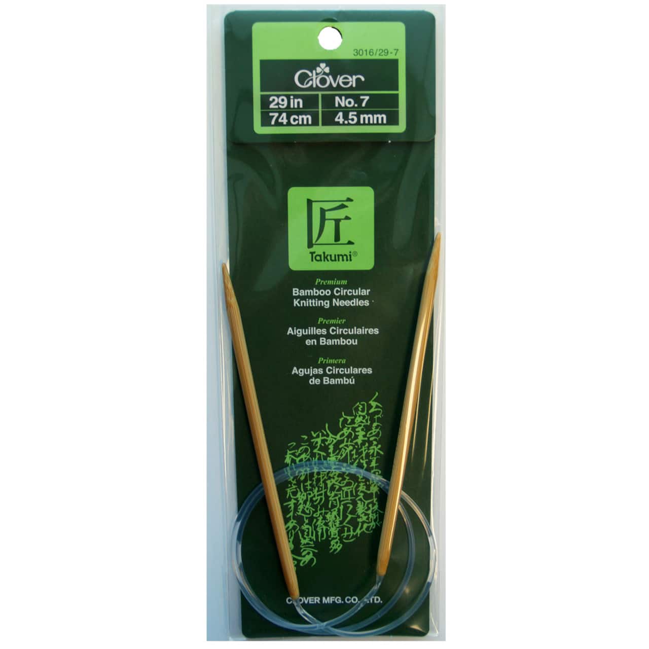 Clover Takumi® Bamboo Circular Knitting Needles, 29"
